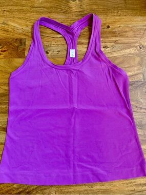 Lululemon Cropped Cool Racerback Tank Top - Fuchsia
